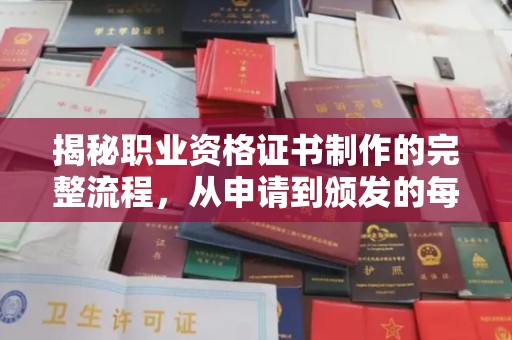树林揭秘职业资格证书制作的完整流程，从申请到颁发的每一步