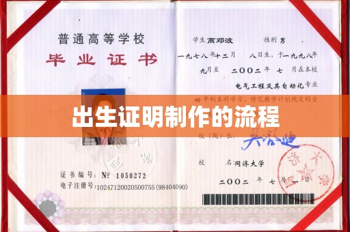 树林出生证明制作的流程