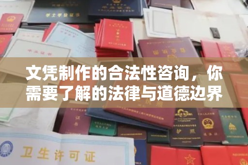 树林文凭制作的合法性咨询，你需要了解的法律与道德边界