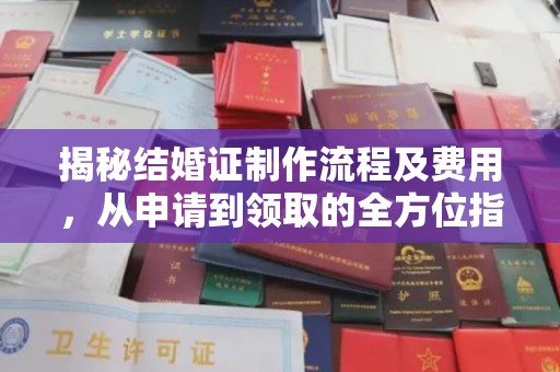 树林揭秘结婚证制作流程及费用，从申请到领取的全方位指南