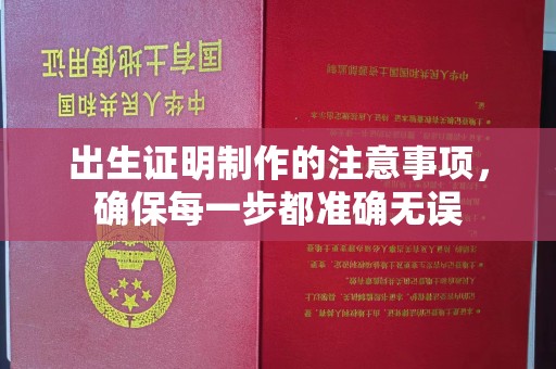 树林出生证明制作的注意事项，确保每一步都准确无误
