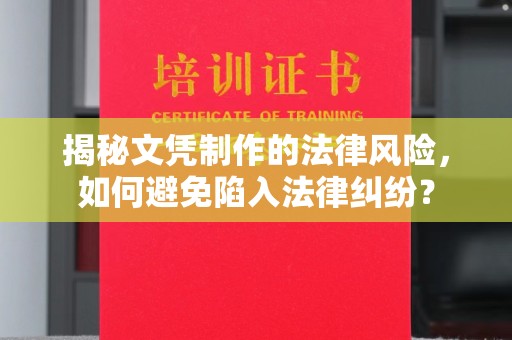 树林揭秘文凭制作的法律风险，如何避免陷入法律纠纷？