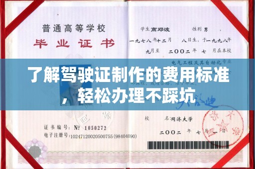 树林了解驾驶证制作的费用标准，轻松办理不踩坑