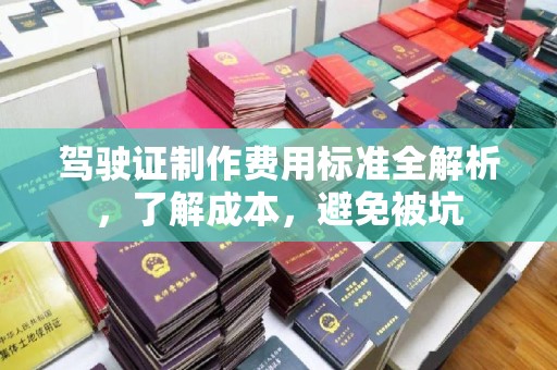 树林驾驶证制作费用标准全解析，了解成本，避免被坑